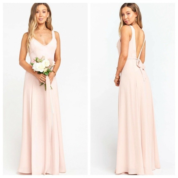 Show Me Your Mumu Jenn Maxi Dress Dusty Blush - Picture 1 of 5